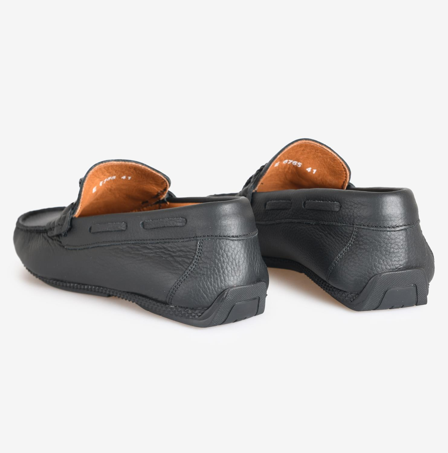 Siyah Nubuk Deri Erkek Loafer Ayakkabı