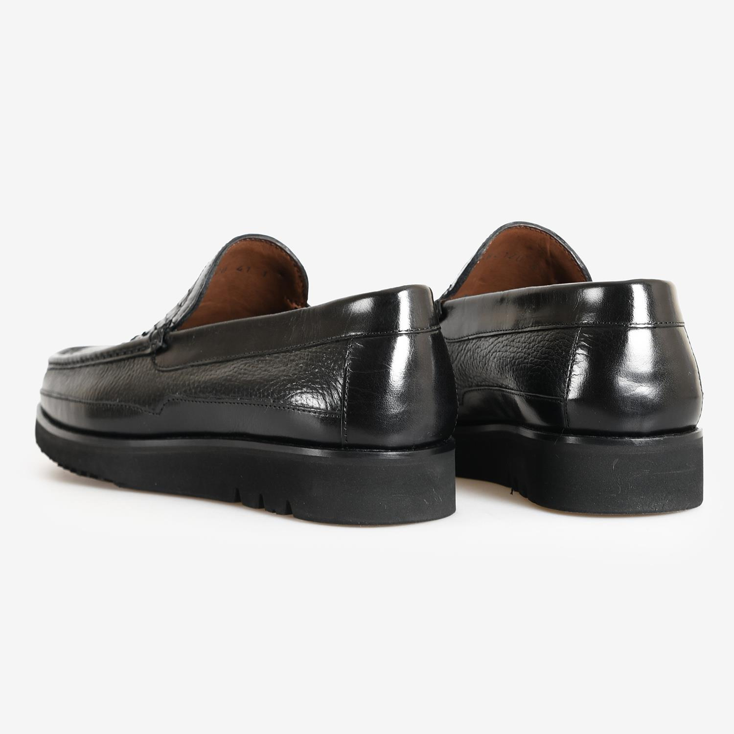 SİYAH PİTON DERİ ERKEK LOAFER