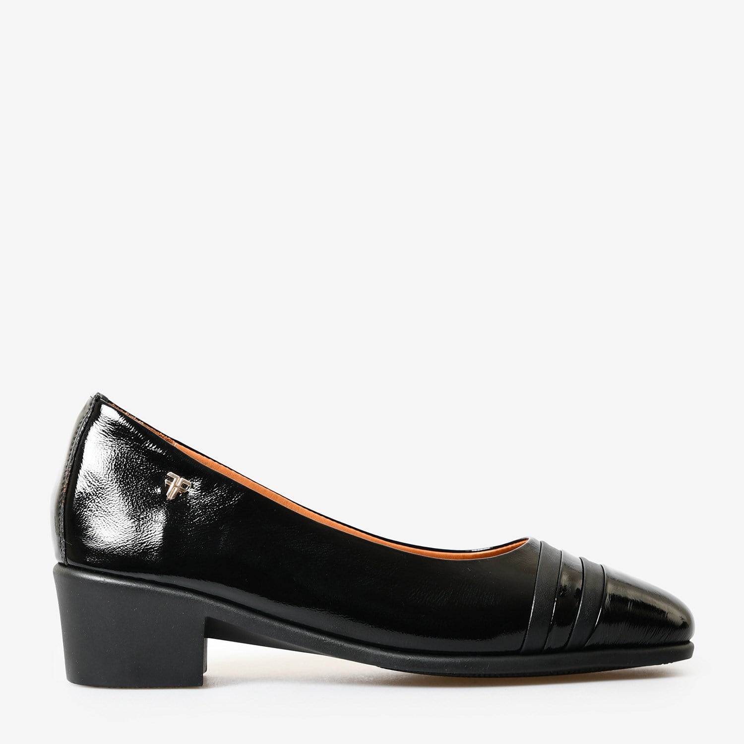 Siyah Rugan Topuklu Kadın Loafer