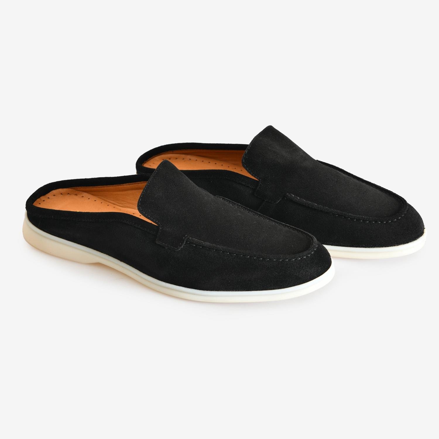 Siyah Süet Günlük Erkek Terlik