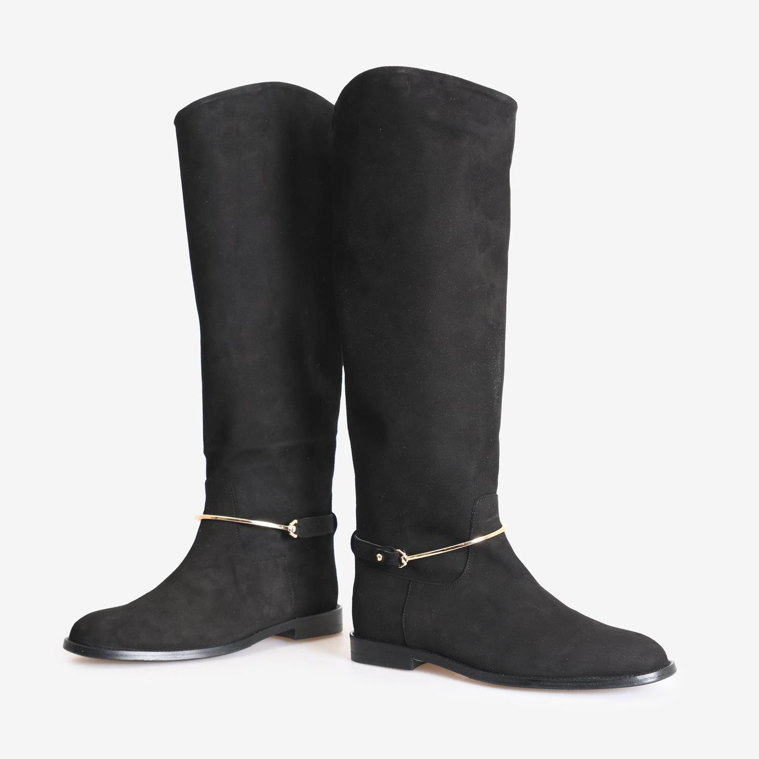 Siyah Süet Kadın Çizme