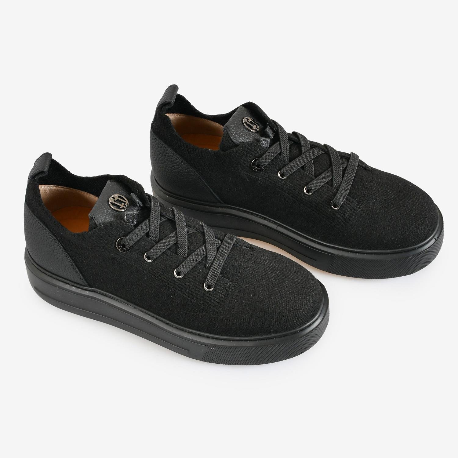 Siyah Triko Kadın Sneaker