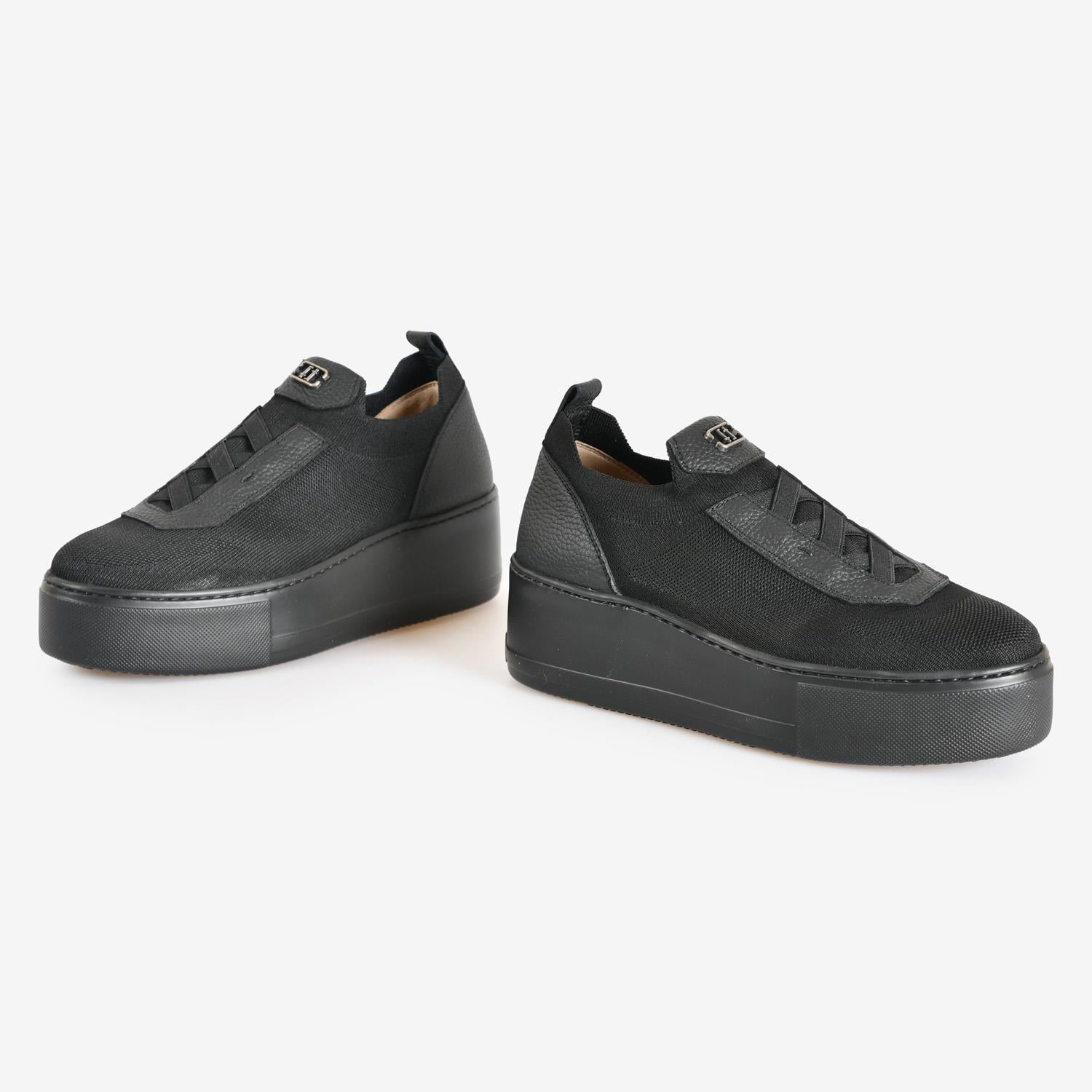 Siyah Triko Kadın Sneaker