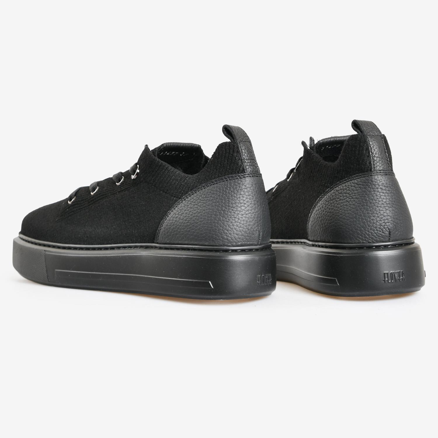 Siyah Triko Kadın Sneaker