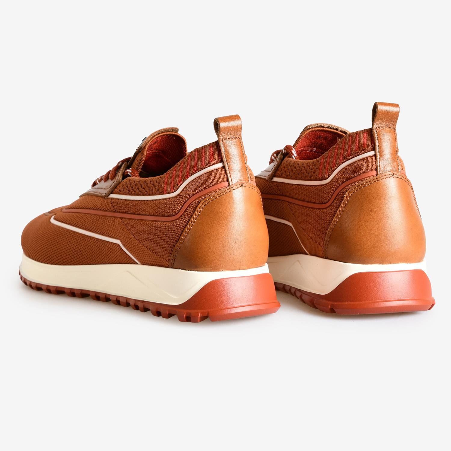 Taba Deri Bağcıksız Erkek Spor Ayakkabı