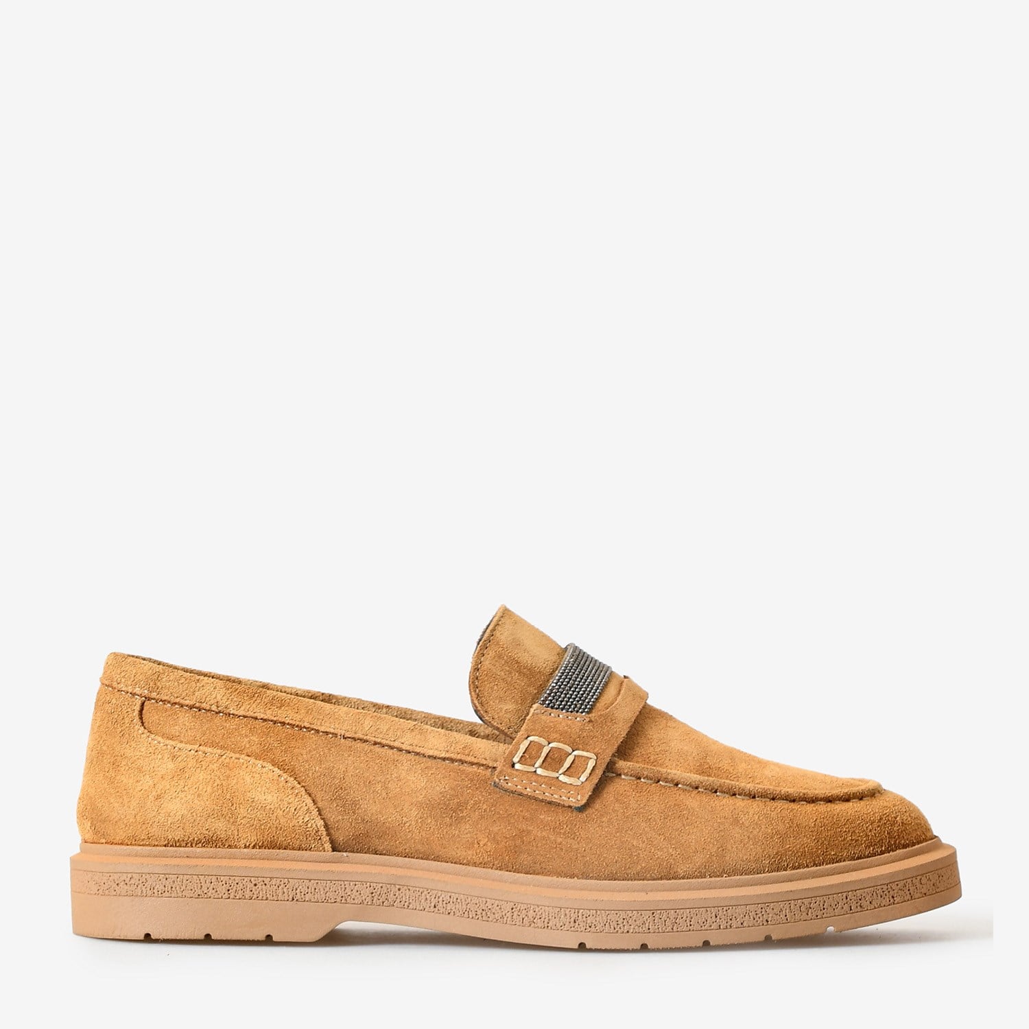 Taba Süet Kadın Loafer