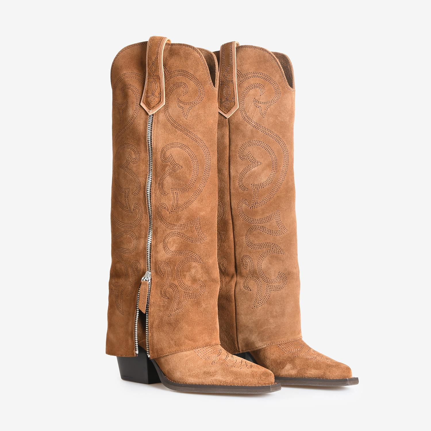 Taba Süet Wester Kadın Çizme