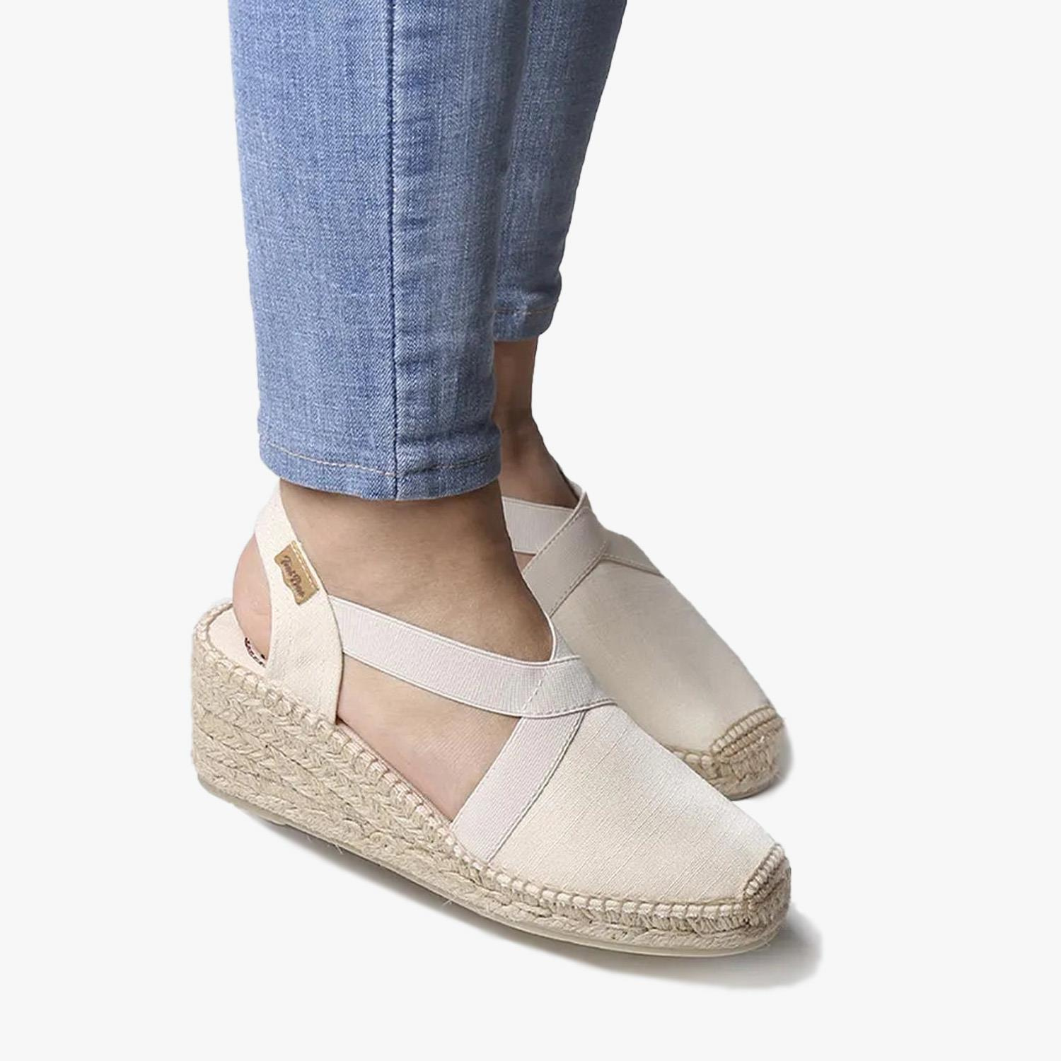 Toni Pons Bej Ter Vegan Espadril Kadın Sandalet