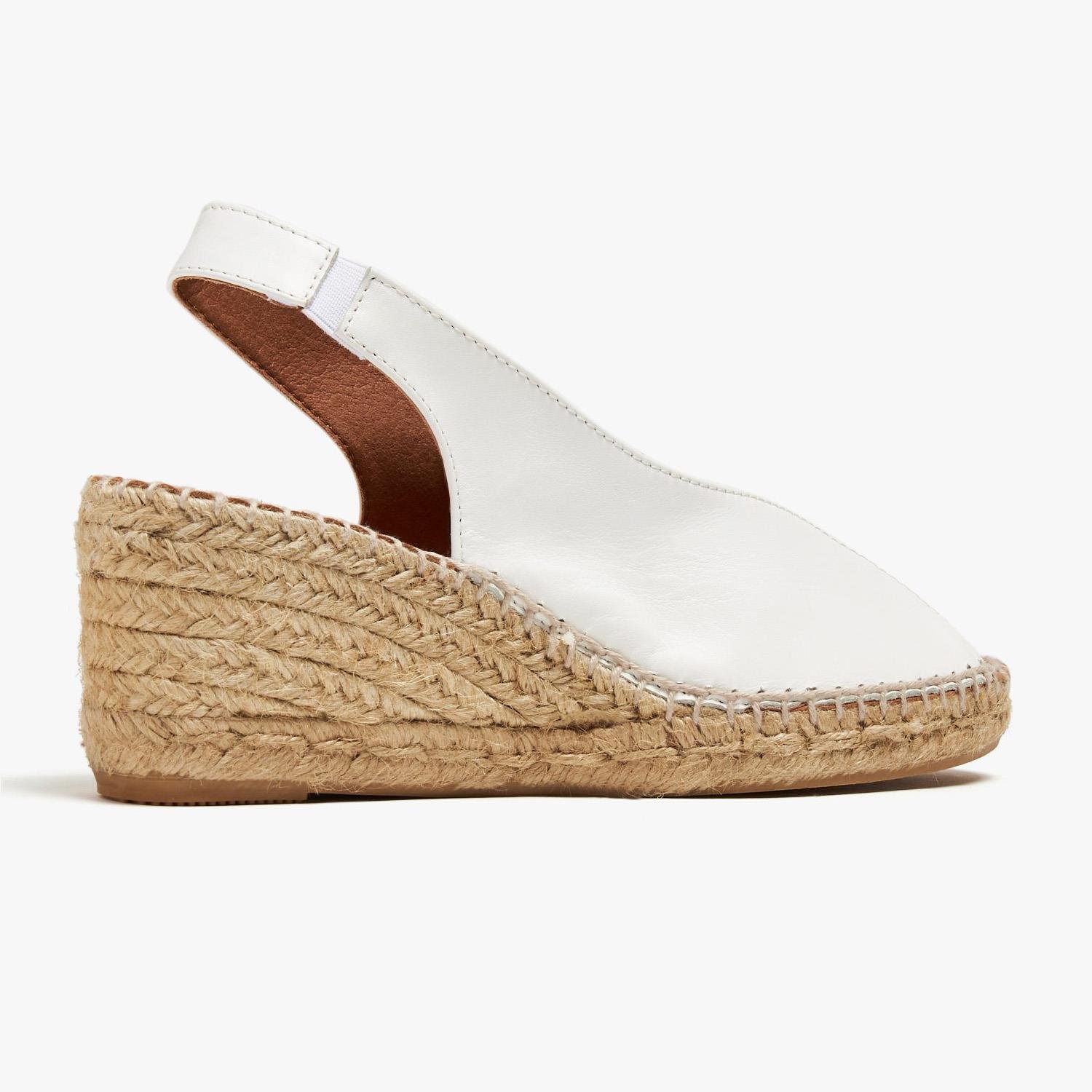 Toni Pons Beyaz Laila-P Açık Ayakkabı Stili Espadril Kadın Sandalet