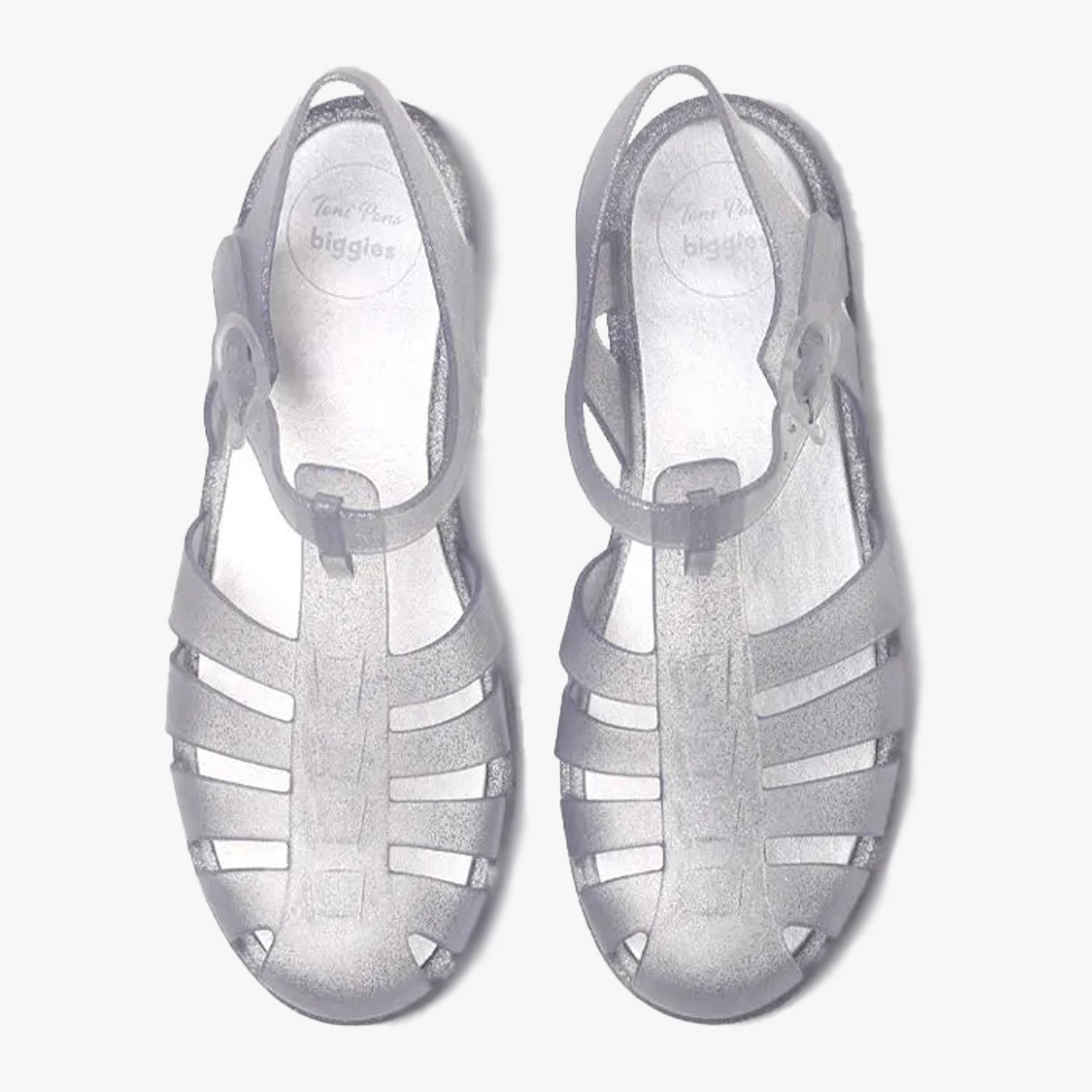 Toni Pons Platin Cala Su Geçirmez Püsküllü Jelly Kadın Sandalet