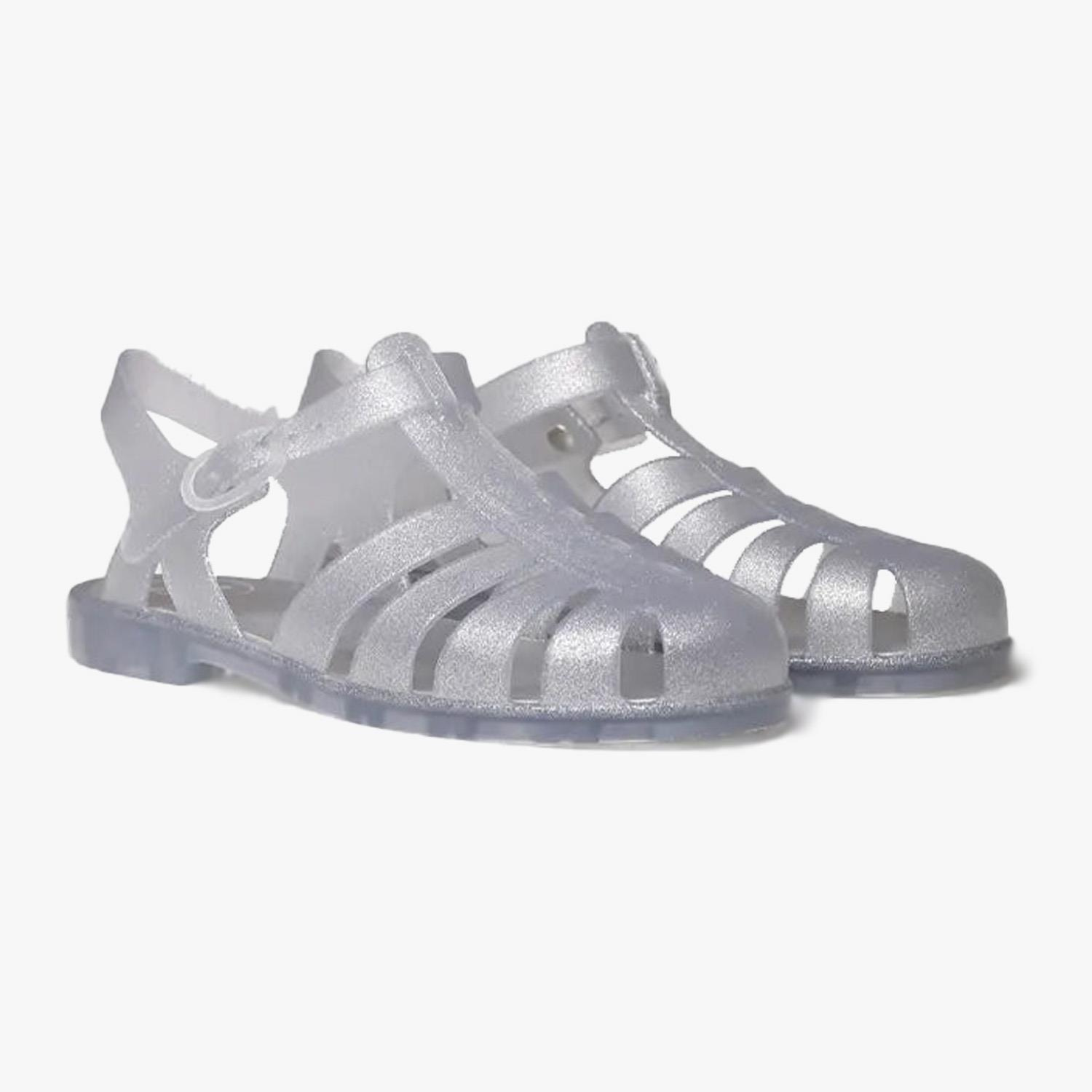 Toni Pons Platin Cala Su Geçirmez Püsküllü Jelly Kadın Sandalet