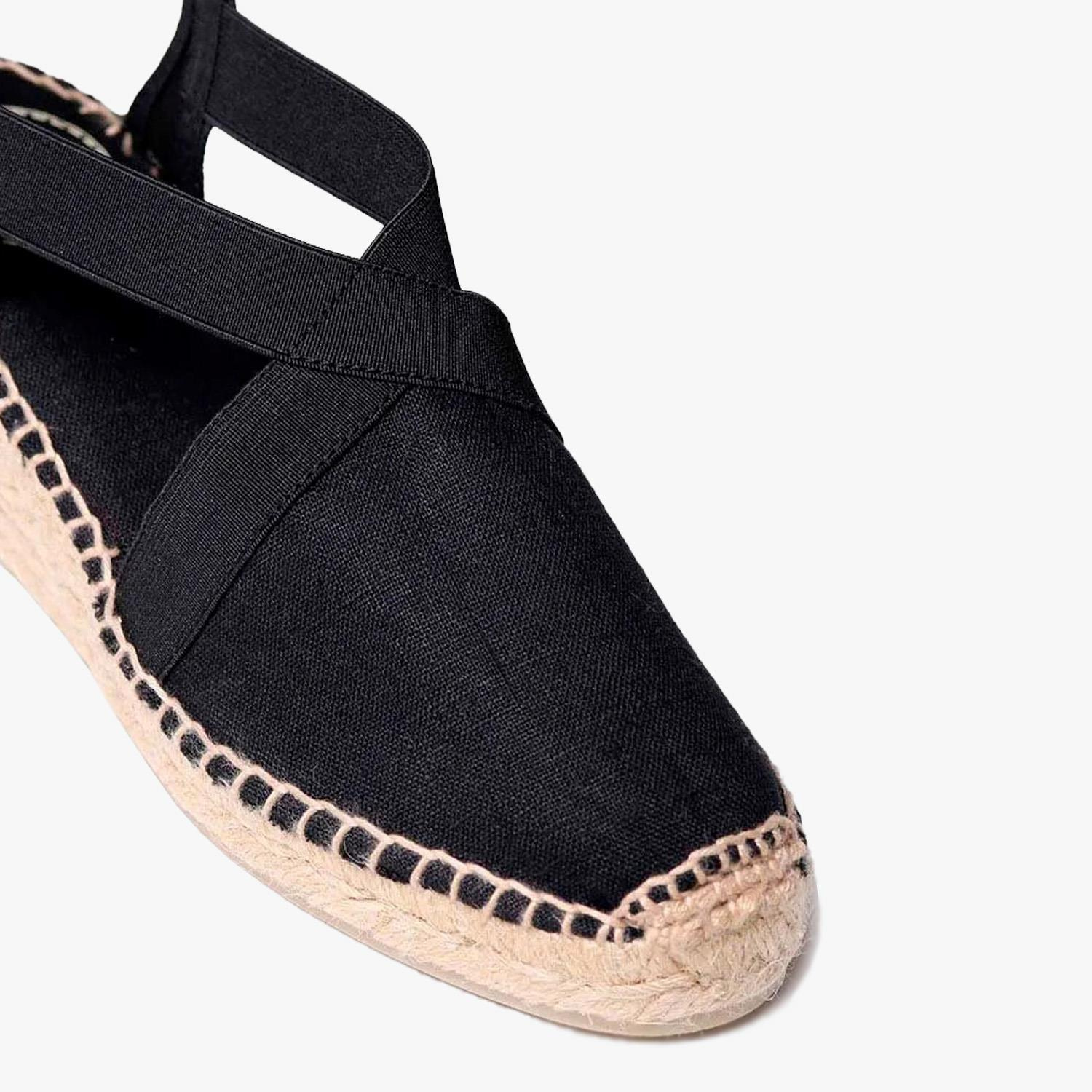 Toni Pons Siyah Ter Vegan Espadril Kadın Sandalet