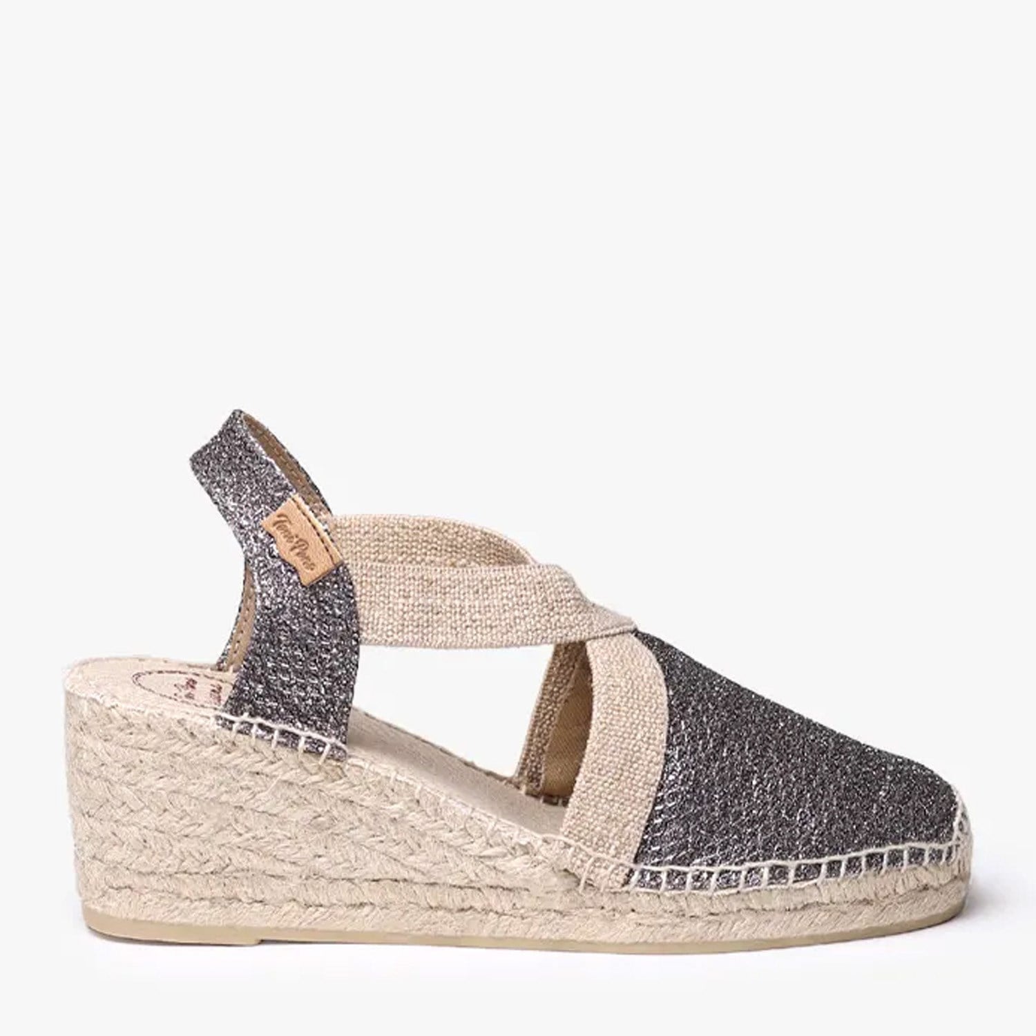 Toni Pons Triton Gri Vegan Espadril Kadın Sandalet