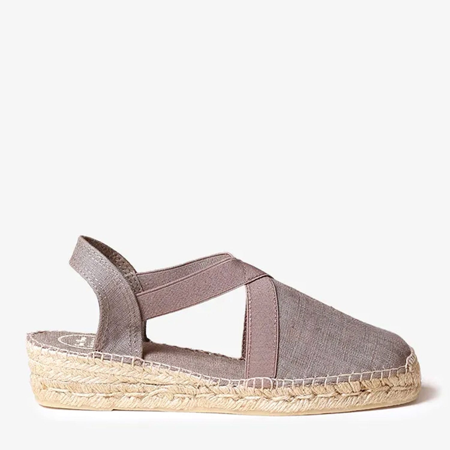 Toni Pons Verona Vizon Düz Lastikli Vegan Espadril Kadın Sandalet