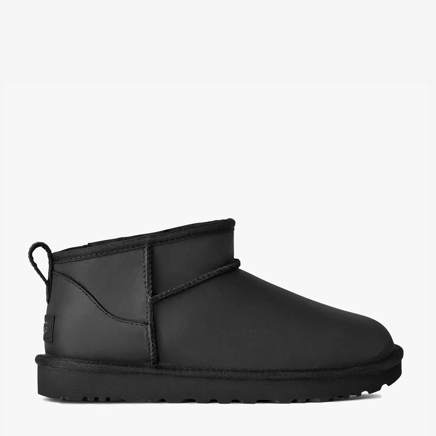 Ugg Siyah  Classic Ultra Mini Leather Kadın Bot