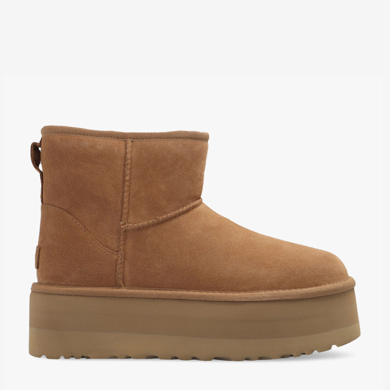Ugg Taba Deri Classic Mini Platform Kadın Bot