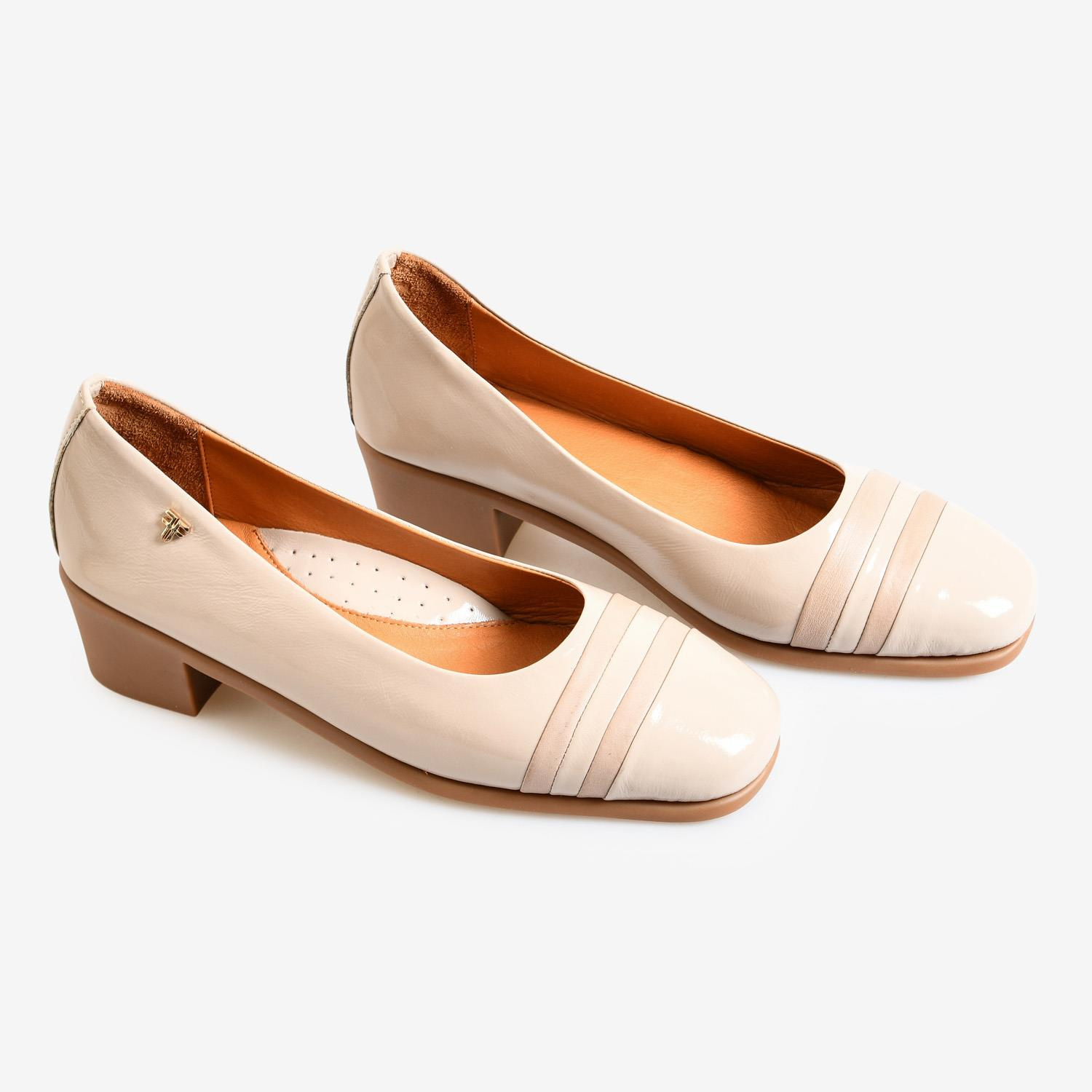 Vizon Rugan Topuklu Kadın Loafer