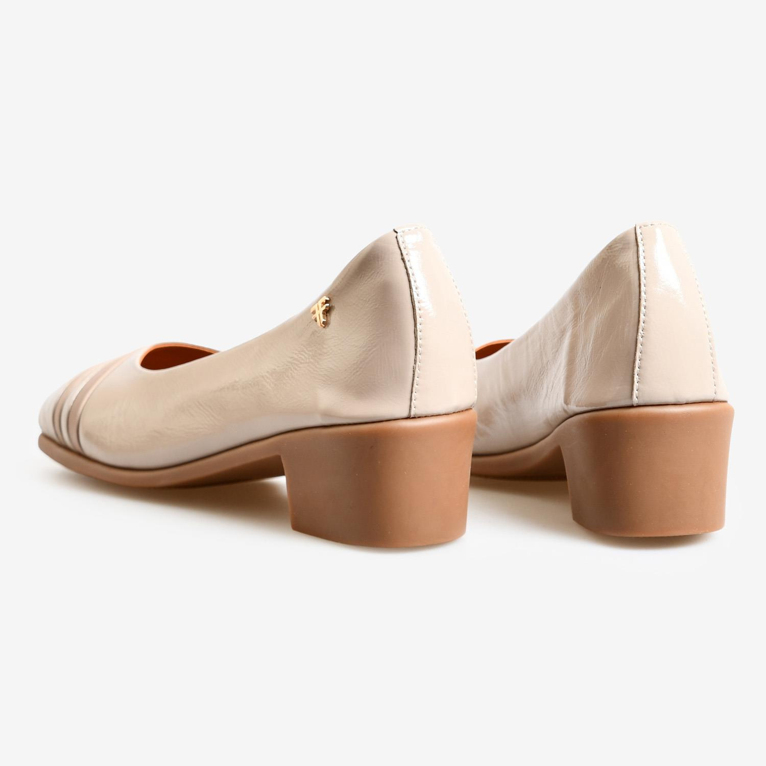 Vizon Rugan Topuklu Kadın Loafer