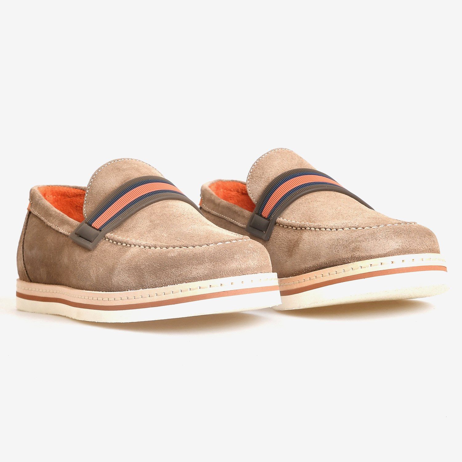 Vizon Süet Erkek Loafer Ayakkabı