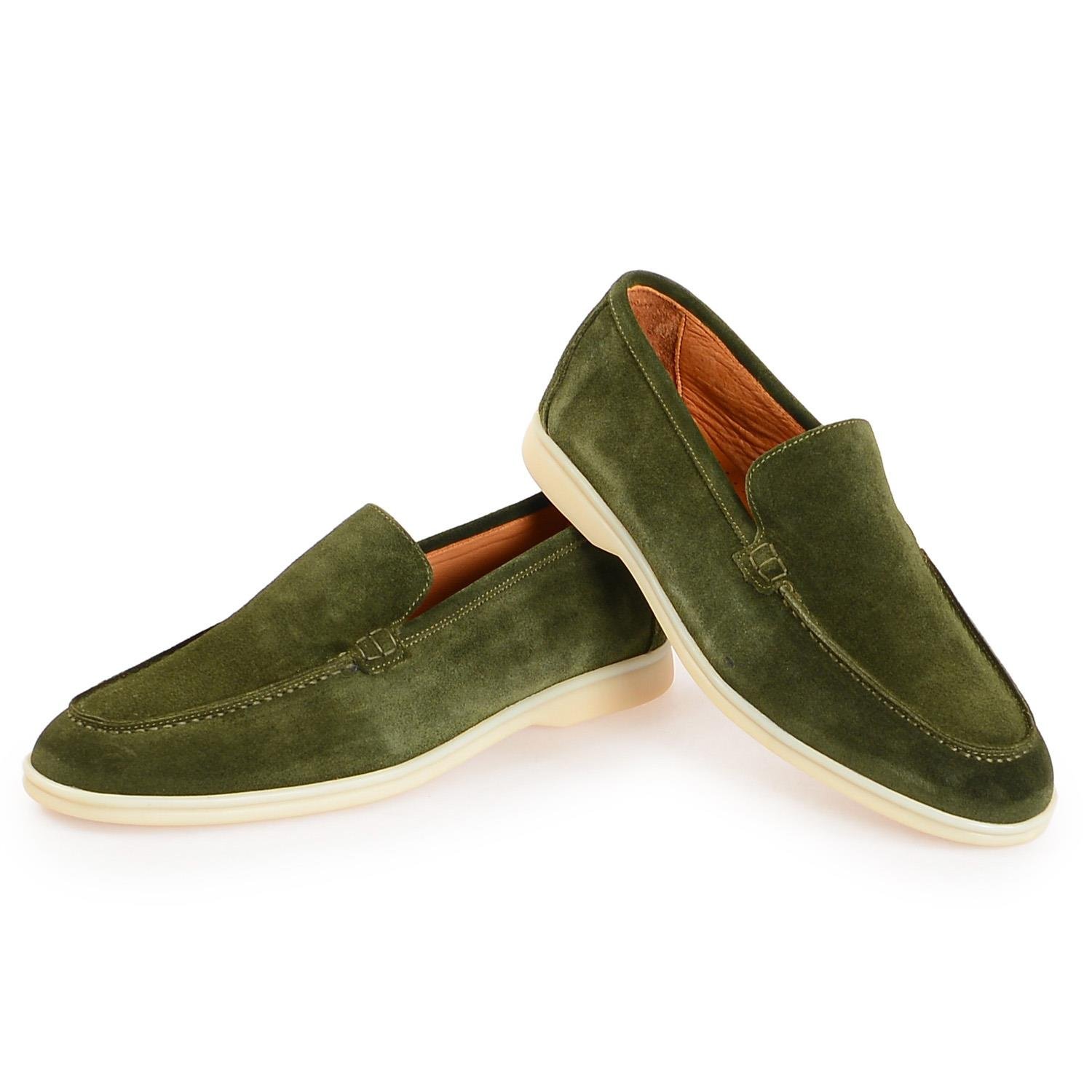Yeşil Süet Erkek Loafer