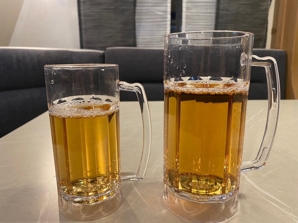 Akrilik Bira Bardağı 568 ml 