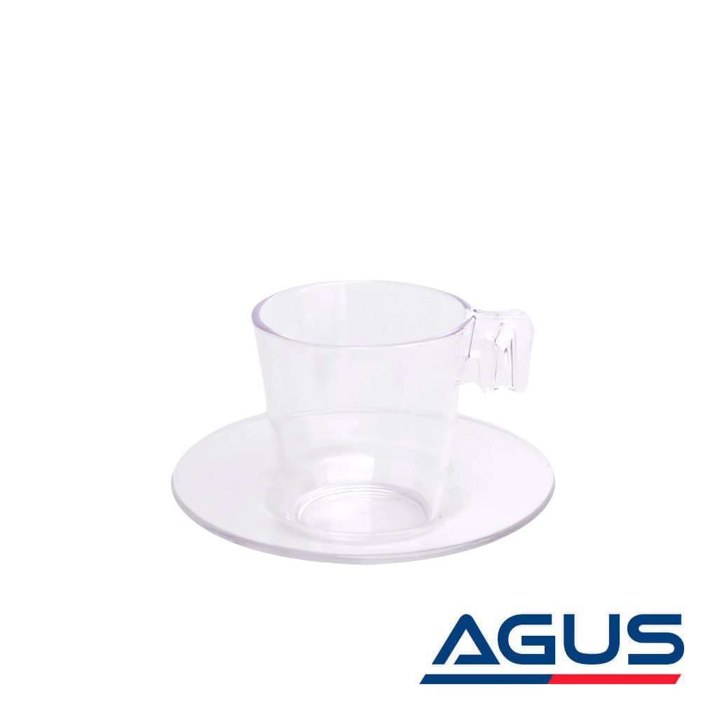 Akrilik Espresso & Türk Kahvesi Bardak ve Tabağı  70ml