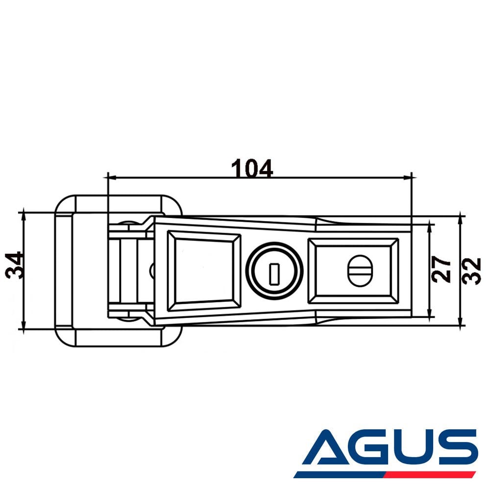 Anahtarlı Römork Kasa Kilidi BVS60-1