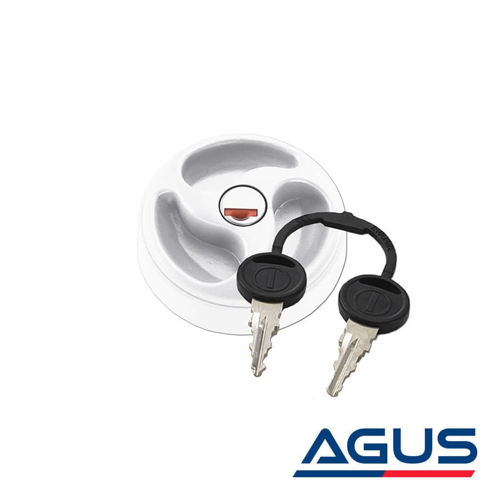 Anahtarlı Su Dolum Kapağı Beyaz | Agus.com.tr
