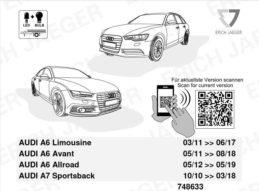 AUDI A6 2012-2018 Römork Tesisatı 13P