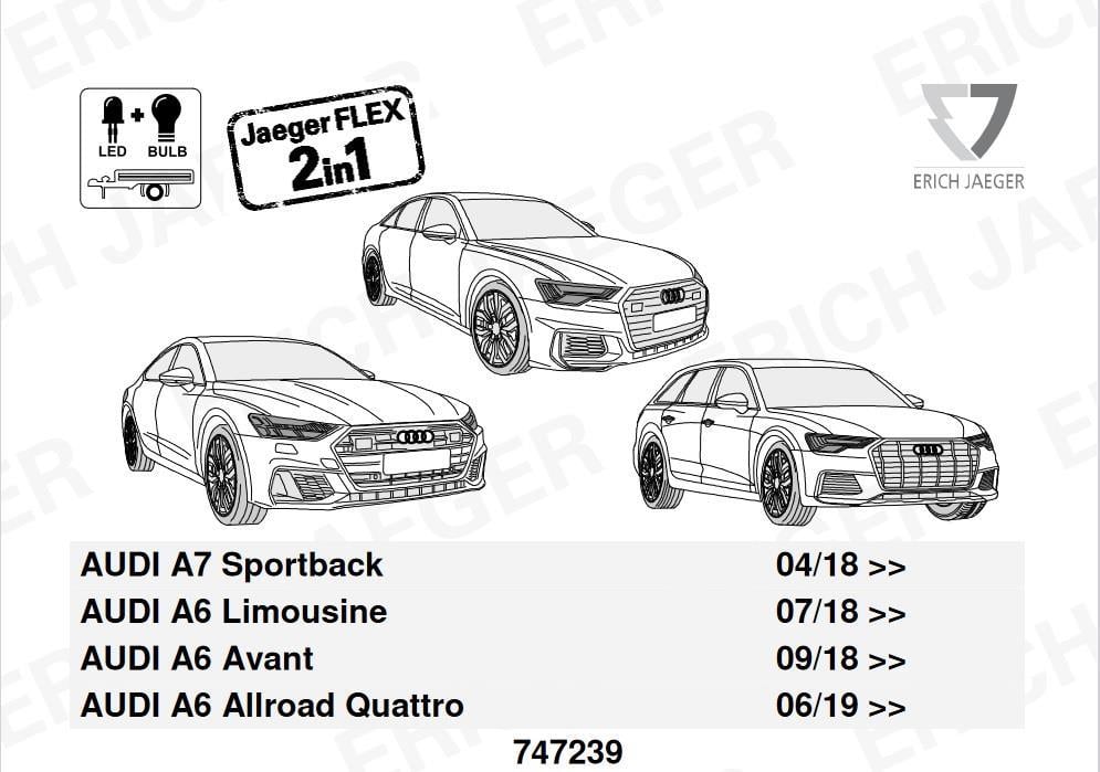 AUDI A6 2018- Römork Tesisatı 13P
