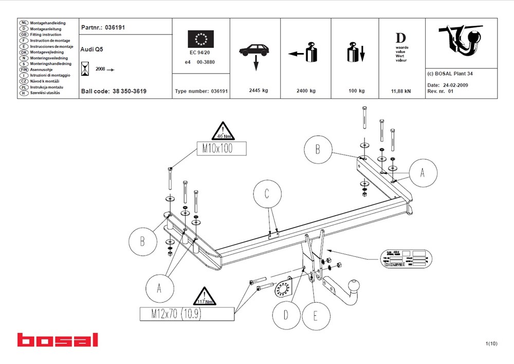 AUDI Q5 CEKI DEMIRI 2008-2016