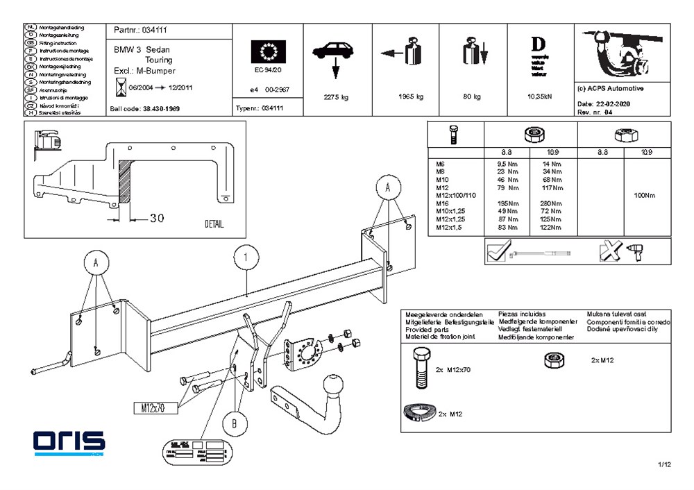 BMW 3-Serisi CEKI DEMIRI E90 2005-2012 Sedan,Stationwagon