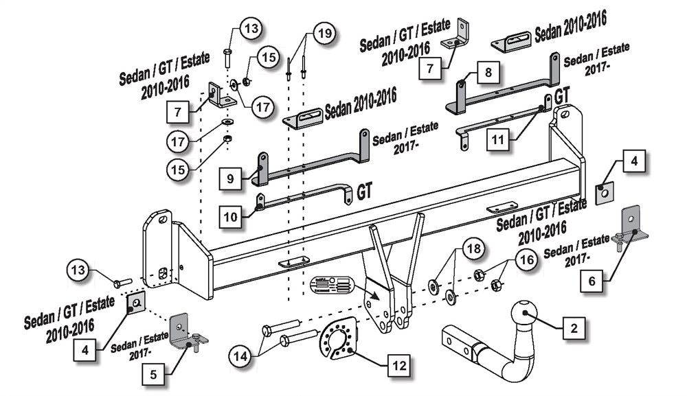 BMW 5-Serisi CEKI DEMIRI F10/F11 2010-2017 Sedan,Stationwagon