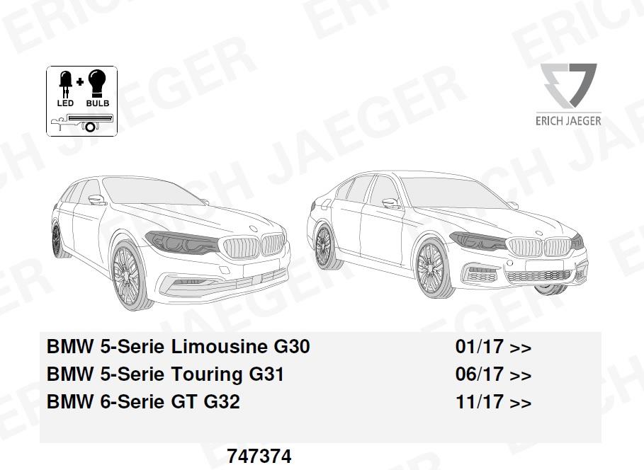 BMW 5-Serisi G30/G31 2017- Römork Tesisatı 13P