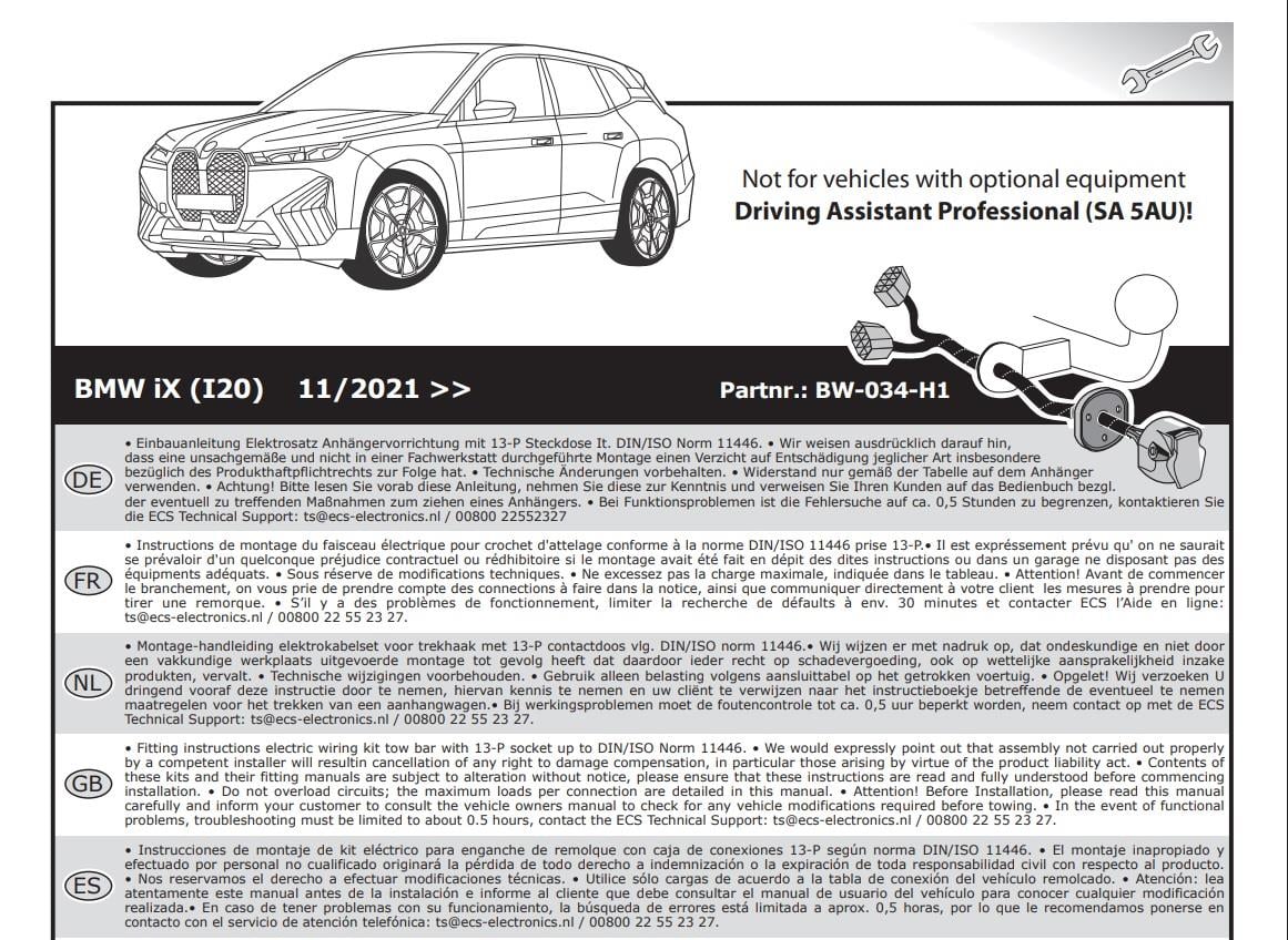 BMW İX Römork Tesisatı 13P 2021- I20