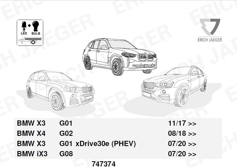 BMW X3 G01, İX3G 08  2017- Römork Tesisatı 13P
