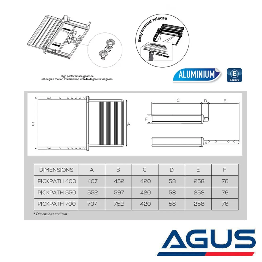 Bustronic Pickpath 12V Ducato Boxer Jumper Işıklı Karavan Basamağı