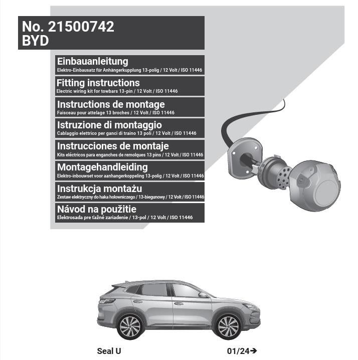 BYD Seal U 2024- Römork Tesisatı 13P