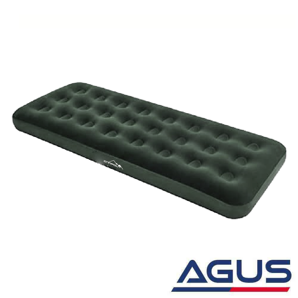 Campout Kadife Kaplı Şişme Yatak Tek Kişilik