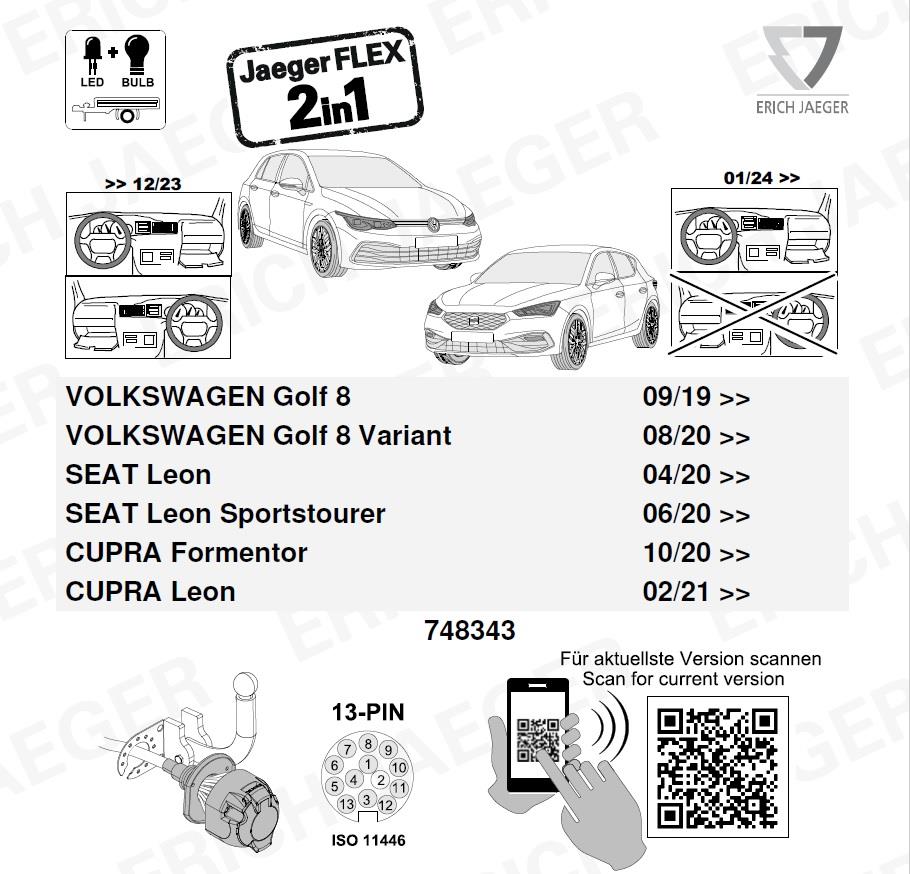 CUPRA Leon 2024- Römork Tesisatı 13P