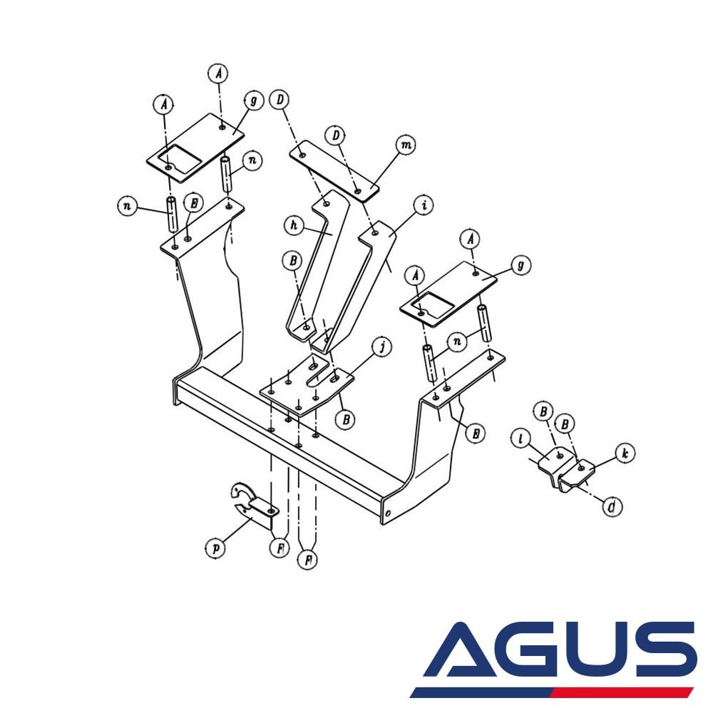 DAIHATSU Terios Sökülebilir Çeki Demiri 1997-2007 | Agus.com.tr