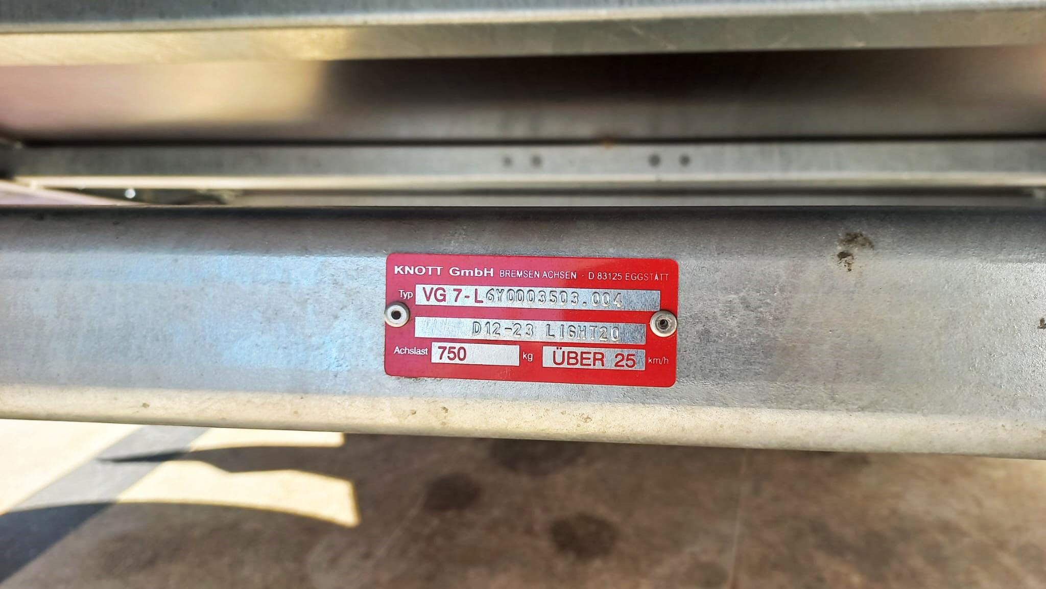 Damperli Yük Römorku 750 Kg LİGHT 20