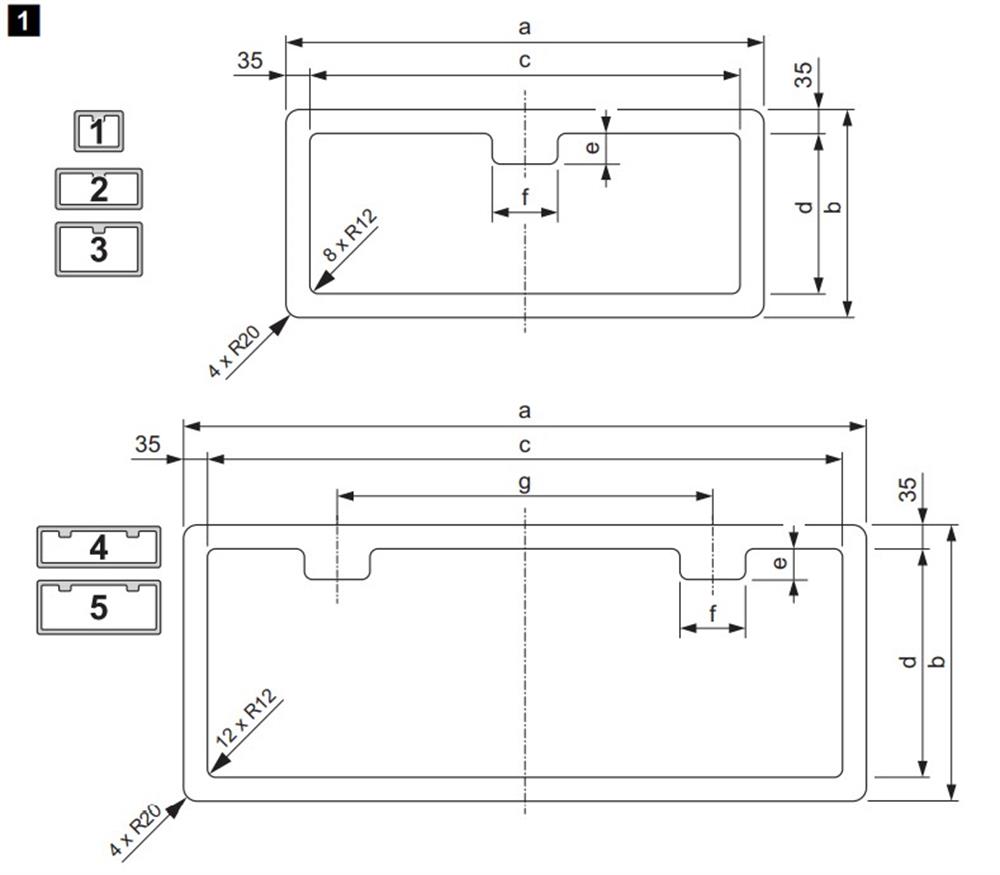 Dometic SK4 Karavan Servis Kapısı 4 1000 x 305mm