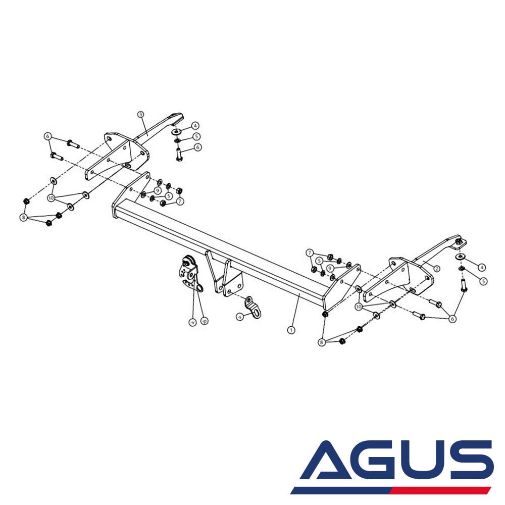 FIAT 500L Çeki Demiri | Agus.com.tr