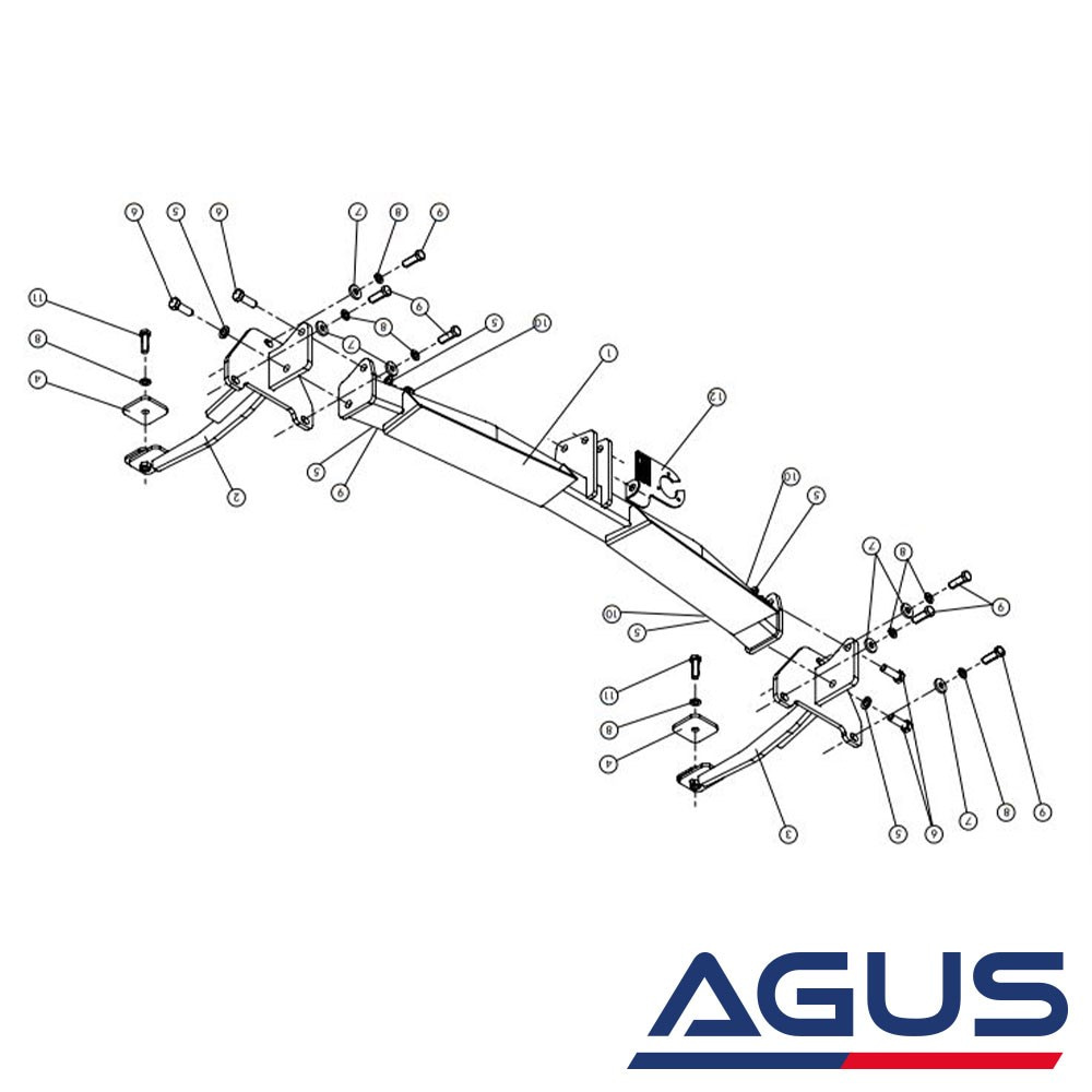 FIAT Doblo Çeki Demiri 2010- | Agus.com.tr