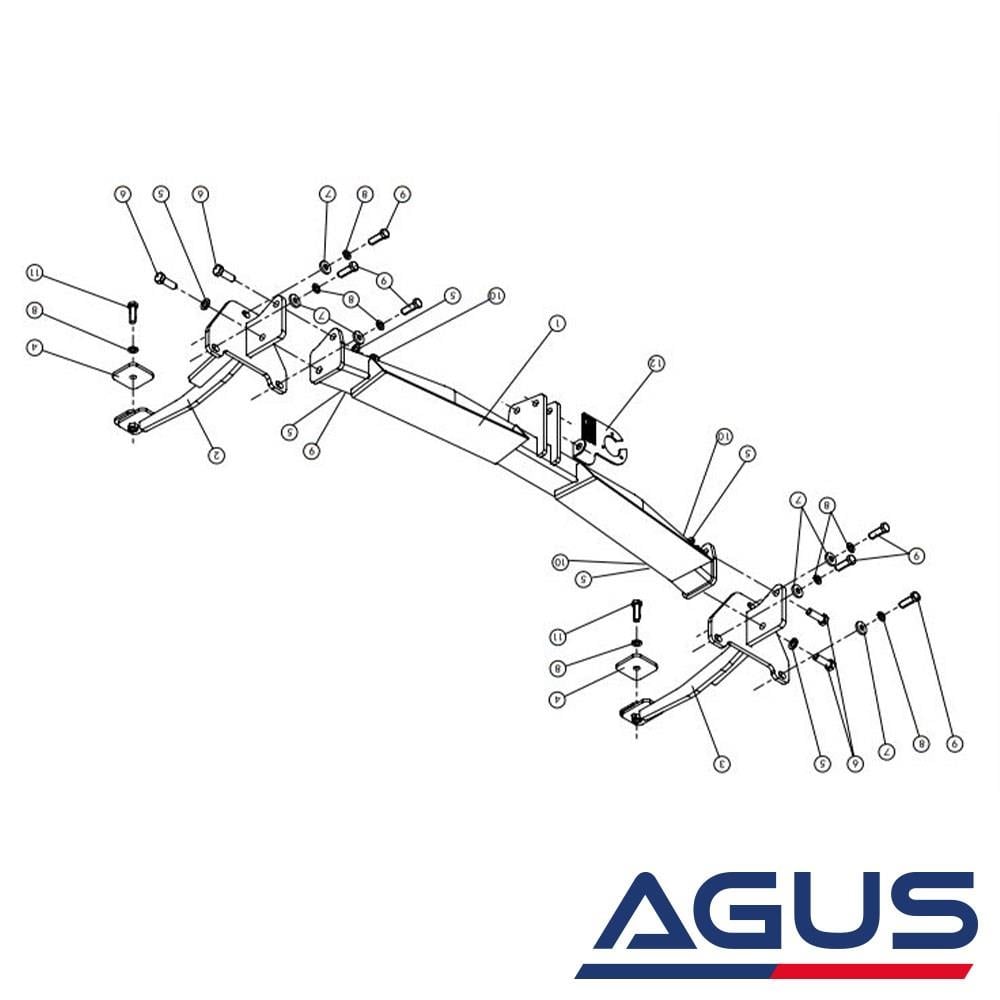 FIAT Doblo Çeki Demiri 2010- | Agus.com.tr