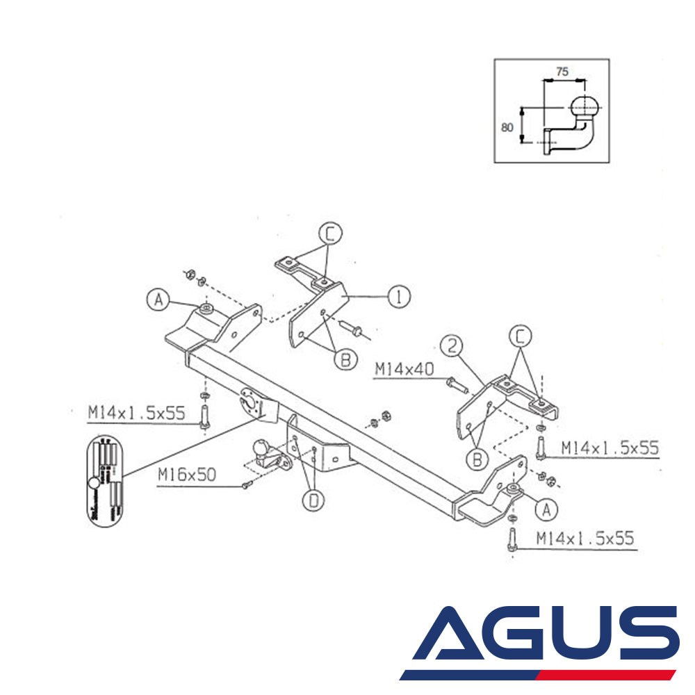FIAT Ducato Pick-Up Kamyonet Çeki Demiri 1994-2006 | Agus.com.tr