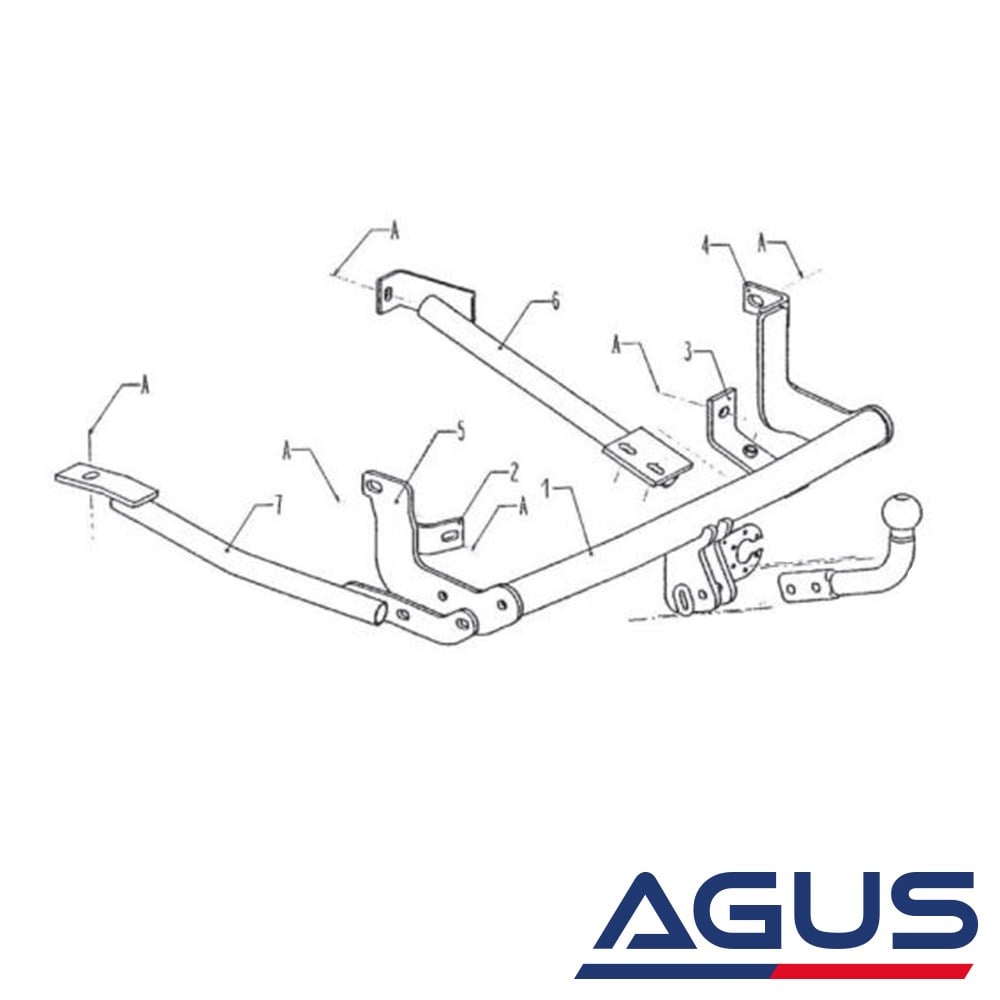 FIAT Scudo I Çeki Demiri 1994-2007 | Agus.com.tr