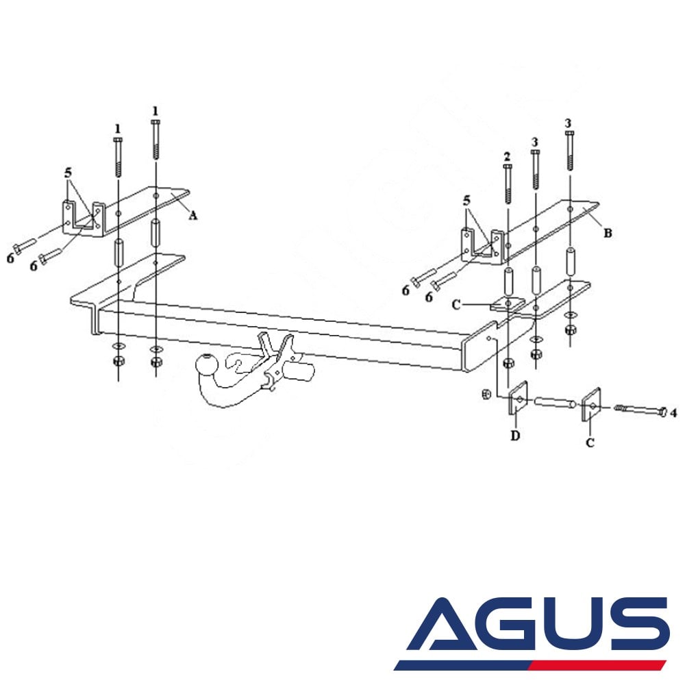 FORD Escort Çeki Demiri Sedan | Agus.com.tr
