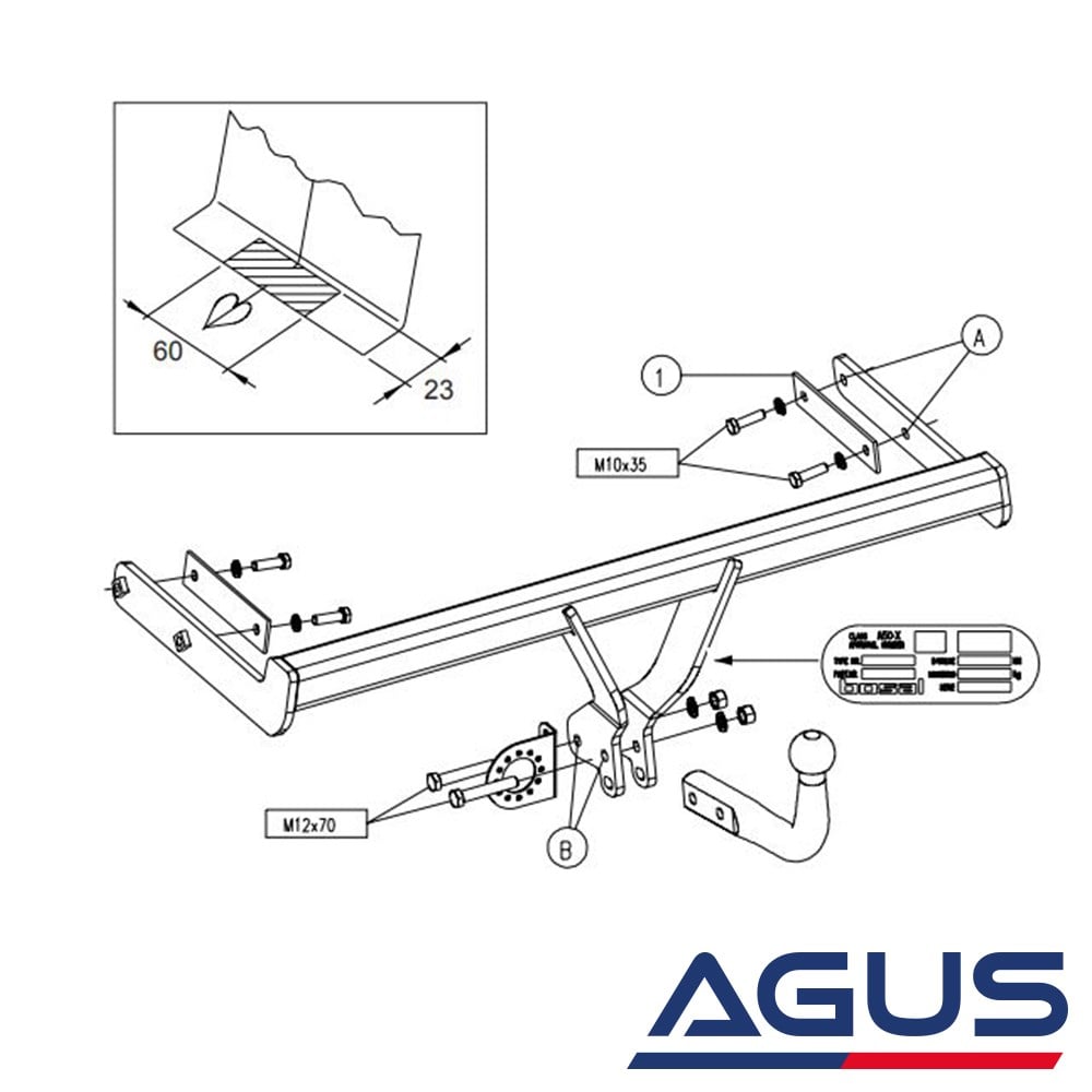 FORD Focus I Çeki Demiri 1998-2006 Hatchback | Agus.com.tr